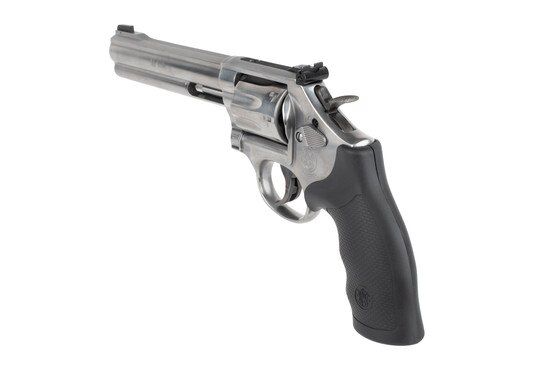 Smith and Wesson Model 648 revolver features a synthetic grip